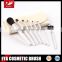 Hot 7- piece travel makeup brush set with white case