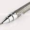high quality advertising silver name branded woven metal pen