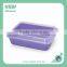 Plastic rectangle Cat litter pan new premium cat litter box with scoop