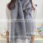 Grey lady silk scarf with high quality from Vietnam, scarves accessories