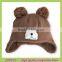 Star shape knitted baby winter hat