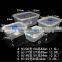 Cheapest clear rectangular plastic disposable food container food warmer set wholesale