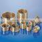 Bimetal steel+copper BPW Bushing,WF700 WF800 Bronze bushing,SOB JDB Graphite insert JFB bearing