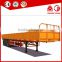 New best selling cheap price 3 Axles cargo transport side wall open semi trailer