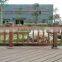 Wood plastic composite deck paling for protective garden fence
