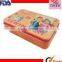 bule shoulder lid empty high quality custom tin box