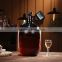 matte black frosted glass bottle for wine glass/matte black frosted glass pot for wine glass/glass brew kettle