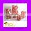Fabulous Large Wedding Vase Red Yellow Glass Decorative Goblet Blown Mosaic Glass Vases