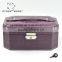 Purple Small Portable Travel Leather Jewelry Box, Gift for wedding & Party