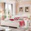 MJ606 girls/lady pink white bedroom set wooden children single queen bed set study desk three door wardrobe full set princess