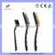 2 pcs big stainless steel, brass, wire brush & 1 pcs samll PET wire brush in one set