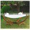 Garden Wooden Frame Hammock Swing Chaise Longue Awning Chair