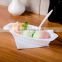 Hot sale disposable Plastic Oval salad 12 oz whiteoval Bowl for sale,OEM plastic oval disposable black bowl 12 oz