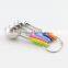 Colorful Handle Stainless Steel 5pcs Measuring Spoon Set