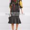 Wholesale Women Apparel Modern Newest Floral-print Silk-chiffon Blouse(DQE0381T)