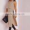 hot sale lady sleeveless double layer utility blouse new patterns