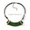 Simple fashion womens costume accessories jewelry ,arcylic gemoemtric necklace
