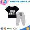 wholesale baby clothes OEM organic baby tshirts shorts wicking clothing for kids