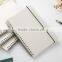 A5/B5 Matte transparent PP cover notebook customizable wire-o notebook with band offce simple notebook