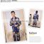 The new summer 2017 contracted natural nine points sleeve men's pyjamas male as silk pajamas household to take