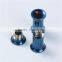 5mm Stainless Steel Ear Stretcher Expander Cylinder Blue Body Pirercing Jewelry