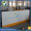 Synthetic ice rink floor panels and barriers