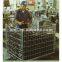 Foldable stacking storage steel wire mesh container for PET preform cap