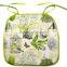Flower Design Decorative Linen Cotten Sponge Seat Pad