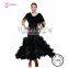 woman flamenco ruffled skirt black AB034B