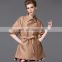 Korean Fashion Half Sleeve Women Trench coat Double Breasted Ladies Winter Jackets with Belt