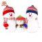 Christmas Snowman Dog Toy 12" Plush Xmas Couple Family Stuffed Snowman