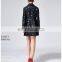 nuevos productos 2017 delicate fashion long design twill fabric ladies trench duffle coat woman