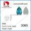 DZ-3065 drop shape sew on rhinestone crystal embellishments for dresses