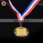 Wr New Design Quality 24k Gold Foil medal Wholesale Metal Custom Medal with Free Ribbon for Awards Ceremony