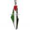 key shape Gold Handala Hanzala Palestine Flag Al-Aqsa Keyring