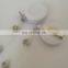 retractable name card badge holder frosted white color