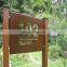 Custom made corten steel garden design signs