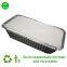 Aluminum Pans with Lids [100 Pack], Rectangular Aluminum Foil Grill Pans,Environmentally Friendly Disposable Aluminum Pans, Foil Pans with Lids for Freezing-400 ML