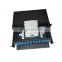 12 24 48 core fibre optic termination box patch panel drawer