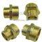 5pcs a lot Brass hydraulic hose fitting reducing adapter male 1/2 3/4 to 1 inch union connector waterproof metal joint for pipe