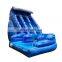 Blow Up Tall Wateslide Commercial Inflatable Blue Curved Water Slides For Sale