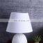 Hot sale cheap wholesale white ceramic modern nightstand lamps  for hotel home decor