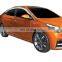 Chrome Door Visor Side Window Deflector Shade Sun Rain Shield Silver Strips Guard for Hyundai Verna