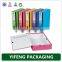 gray PP diagonal material box file with rubber fastener