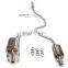 valve exhaust for Chevrolet Malibu exhaust tip catback with quad double tip