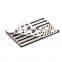 Plastic Custom 125x78MM Black American Flag Left and Right Side Fender Emblem Badge