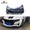 Transformers Style Body Kit Car Bumper with Front Canards for Chevy Camaro RS SS ZL1 LS LT 16-18