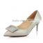 Stylish lady suede shoes stilettos high heels pointed toe dress shoes