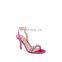 Women high fashion handmade good quality design high heel rhinestones sandals shoes ladies footwear