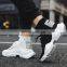 Factory direct sale Christmas high-top knitting custom men's fashion all-match casual white black sneakers